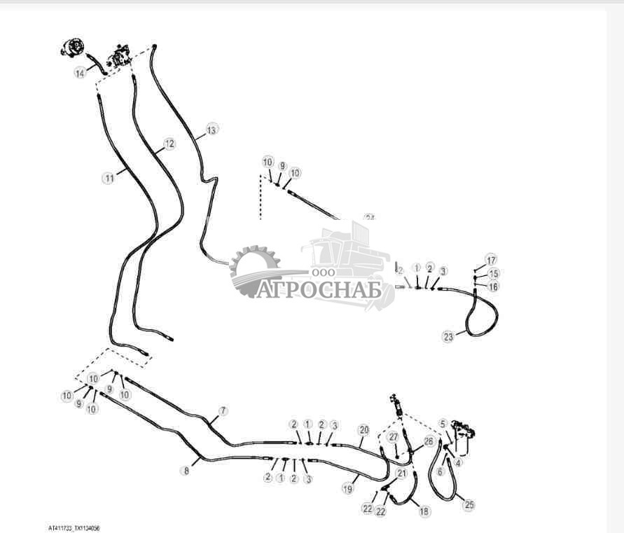 Линии вращения и слива (двухфункциональные) (628227 